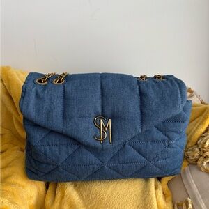 Steve Madden Blue Quilted Shoulder Bag